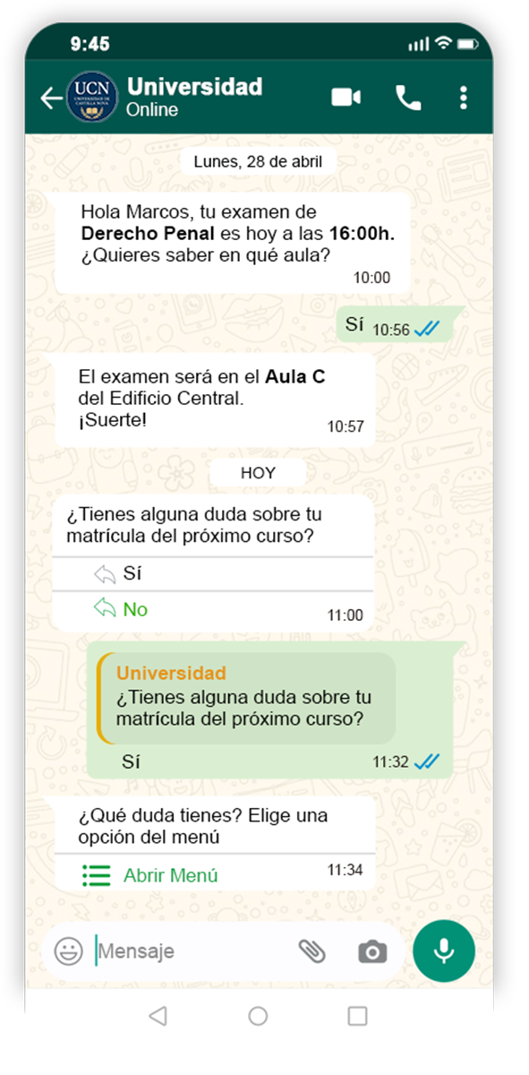 Movil con easy whatsapp